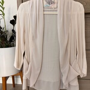 Kimchi Blue Cream Cardigan with Artistic Lining